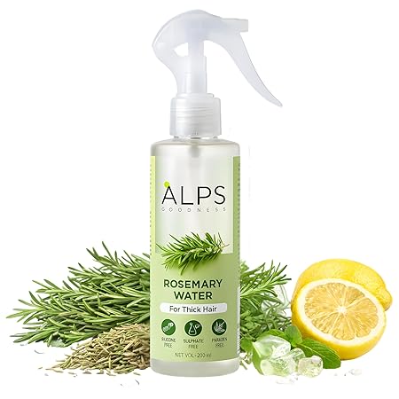 Alps Goodness Rosemary Hair Growth Spray (200ml) | Reduces Hair Fall, Promotes Regrowth, Adds Shine & Controls Dandruff
