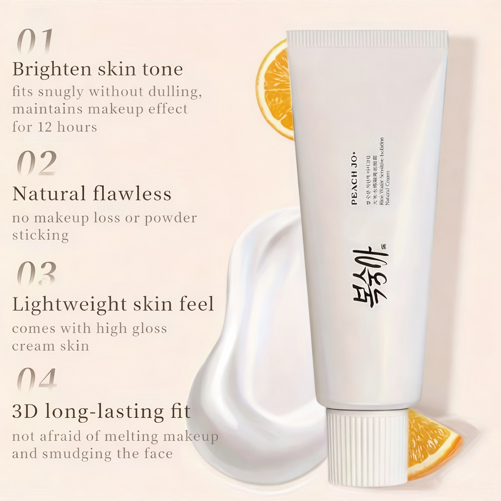 Korean Rice Essence Cream – Brightening & Moisturizing Skin Tone Cream (3-in-1)